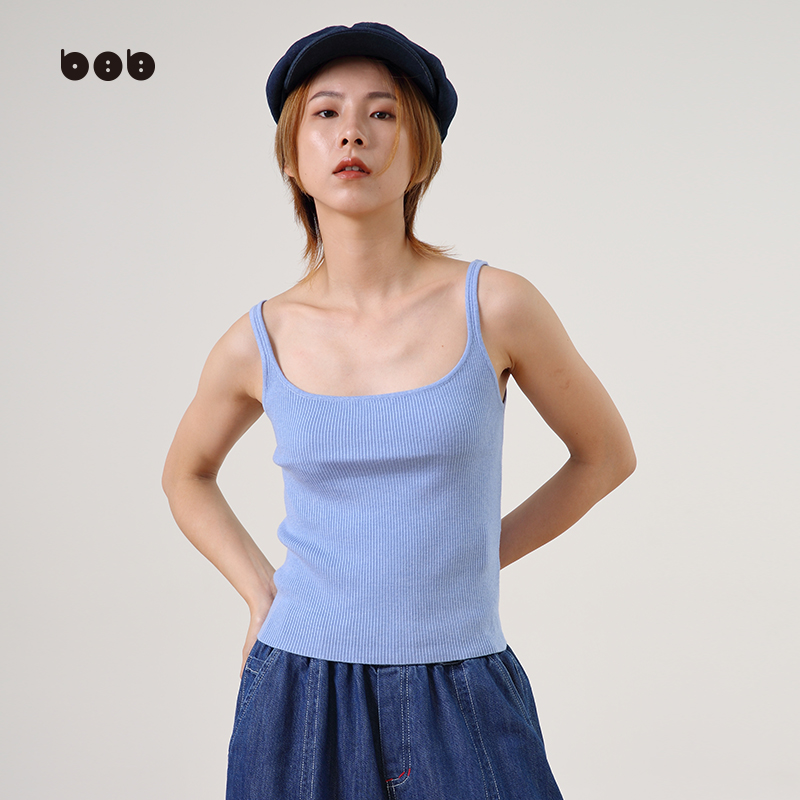 白目自2024春吊带背心女