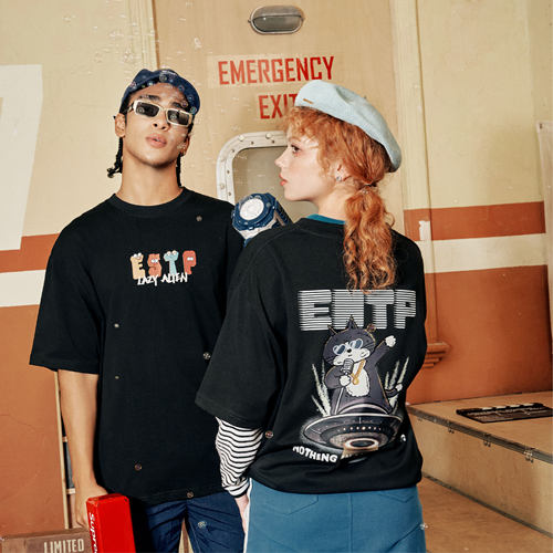 LazyAlien原创【MBTI16型人格】T恤棉短袖美式高街夏季男女休闲