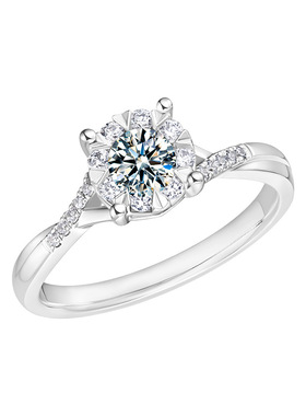 莫桑钻S925纯银戒指女高级感经典