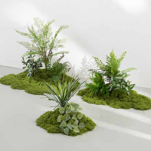 仿真绿植造景毛线青苔景观装饰