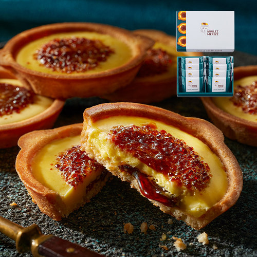 日本进口BRULEE MERIZE焦糖布丁奶油蛋挞点心夹心饼干零食伴手礼