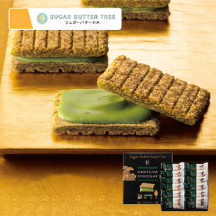 butter 日本sugar tree黄油树抹茶饼干巧克力夹心零食 限定款