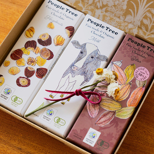 日本原装进口正品people tree有机巧克力草莓坚果抹茶黑巧小零食