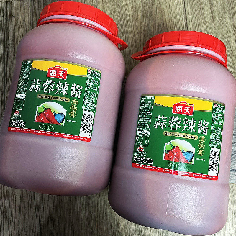 蒜蓉辣酱海天蘸料6kg商用大桶