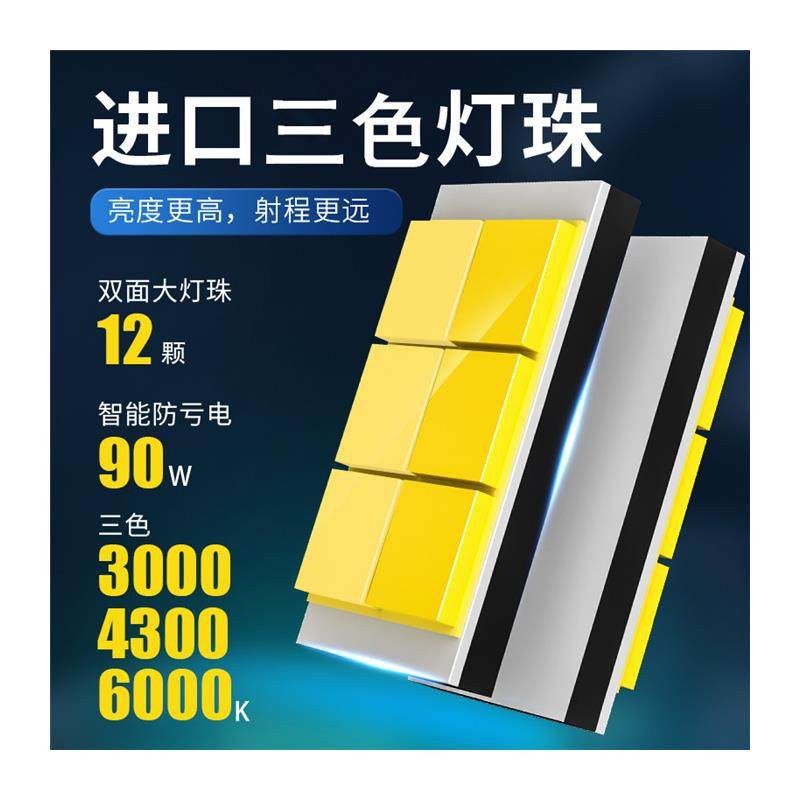 三色光汽车led大灯货车h7h1h4远近光解放j6p天龙24Vled大灯泡超亮