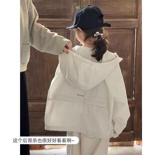 春夏拉链衫季外套新款休闲百搭中大儿童宽松防晒衣外套空调服女童