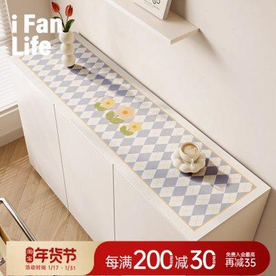 范店漫游皮革鞋柜防脏垫餐边柜桌垫玄关电视柜台面保护垫盖布桌布