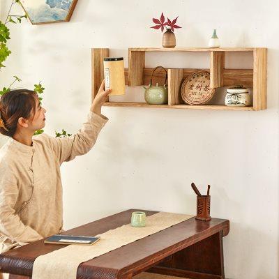 厂家博古架实木中式茶具收纳架桌面家用展示紫砂壶茶壶茶杯茶器置