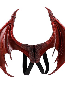 万圣节mardigras狂欢节小孩儿童costume恶魔cosplay龙翅膀跨境