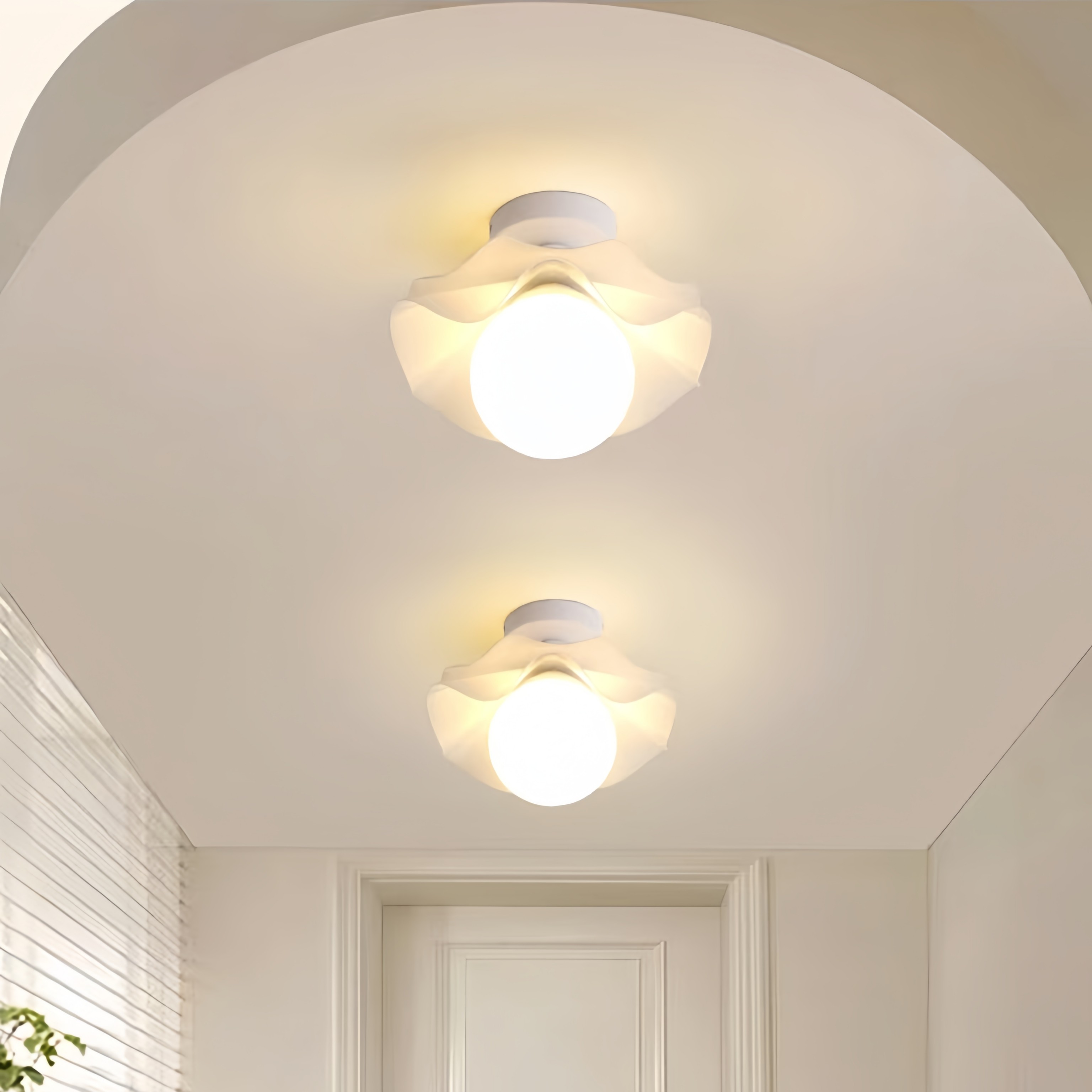 全光谱LED过道灯走廊灯奶油风创意简约衣帽间入户灯阳台玄关顶灯,家装灯饰光源,厨卫/阳台/玄关/过道吸顶灯,淘宝优惠券,粉丝福利购,淘宝优惠卷