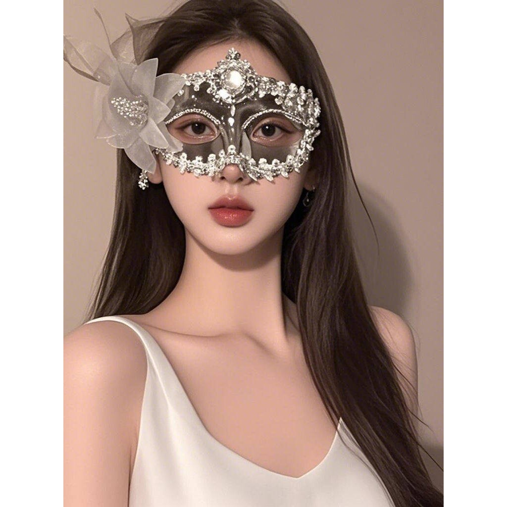 假面舞会cos古风面具化妆晚会美女装扮道具半脸眼罩年会情趣脸罩