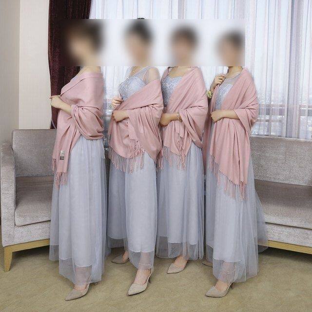 纯色新款秋冬仿时尚围巾