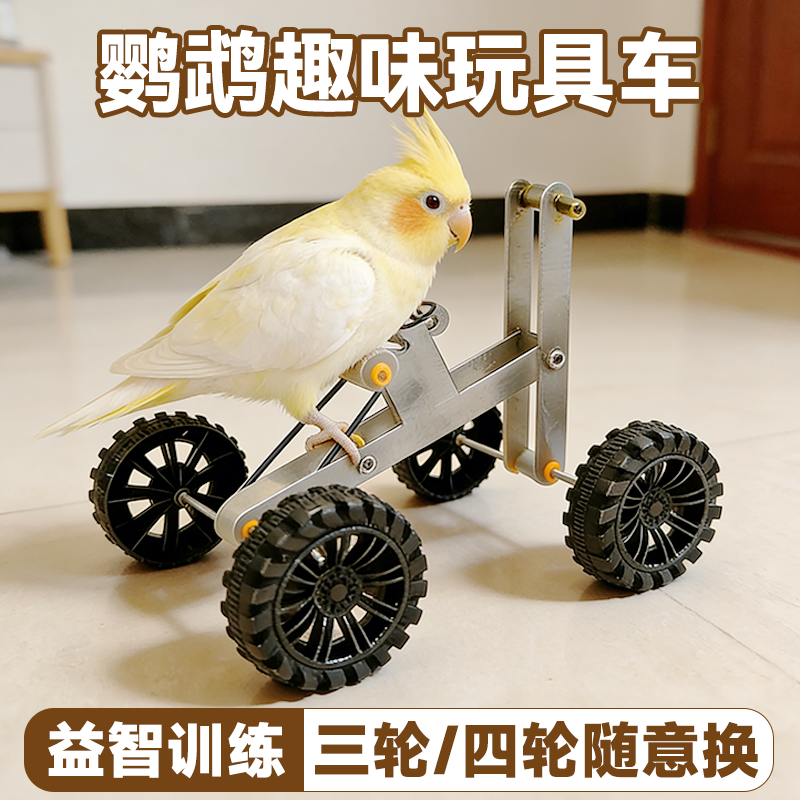 鹦鹉训练自行车道具单车训鸟用品小鸟平衡车虎皮牡丹玄凤益智玩具