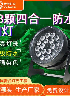 IP66户外文旅防水18颗20w全彩四合一LED帕灯染色大型演出舞台灯光