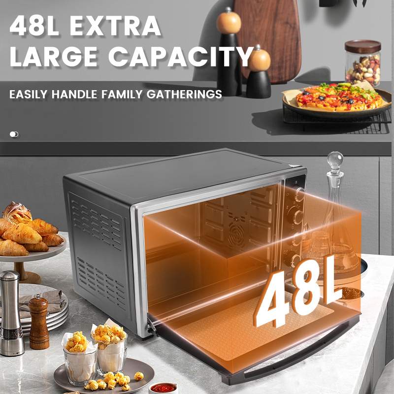 DSP丹松 家用电烤箱48升大容量2000W全自动多功能烘焙烤箱一体机