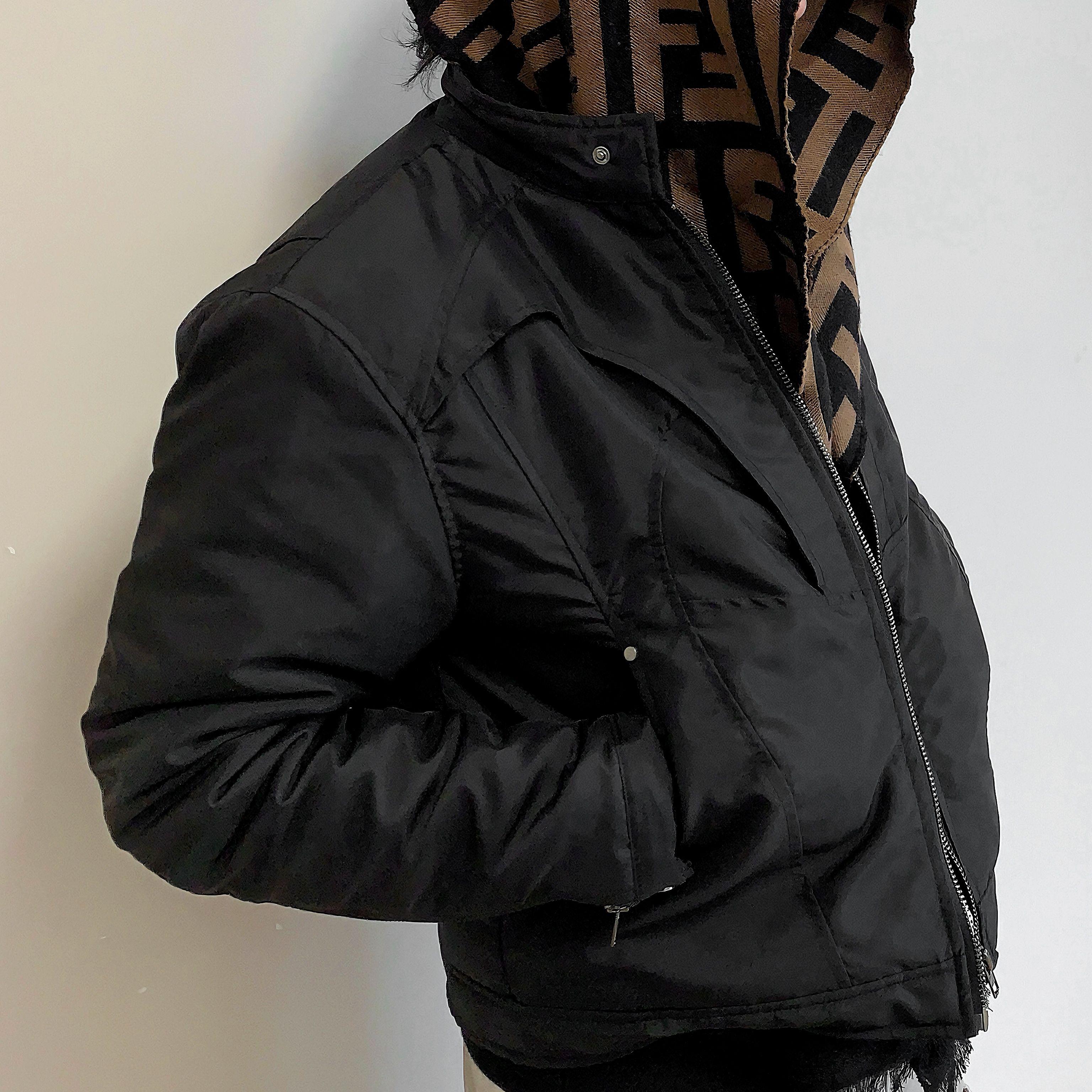 猎装秋冬棉服夹克立肩