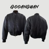 超大口袋廓形外套短款 秋棉服冬保暖bomber宽松休闲男士 显高棉夹克