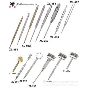 面滚弹簧弹簧耳针 可伸缩 脸部滚轮按摩耳针 耳穴探测笔