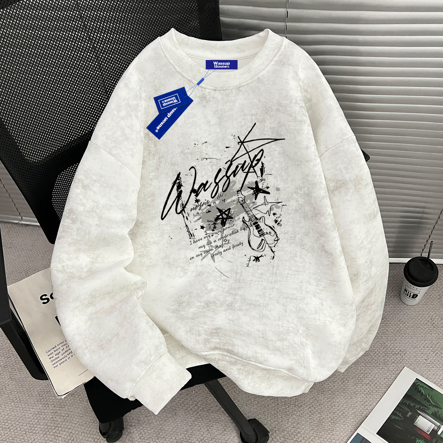 【官方正品】WASSUP重磅圆领卫衣