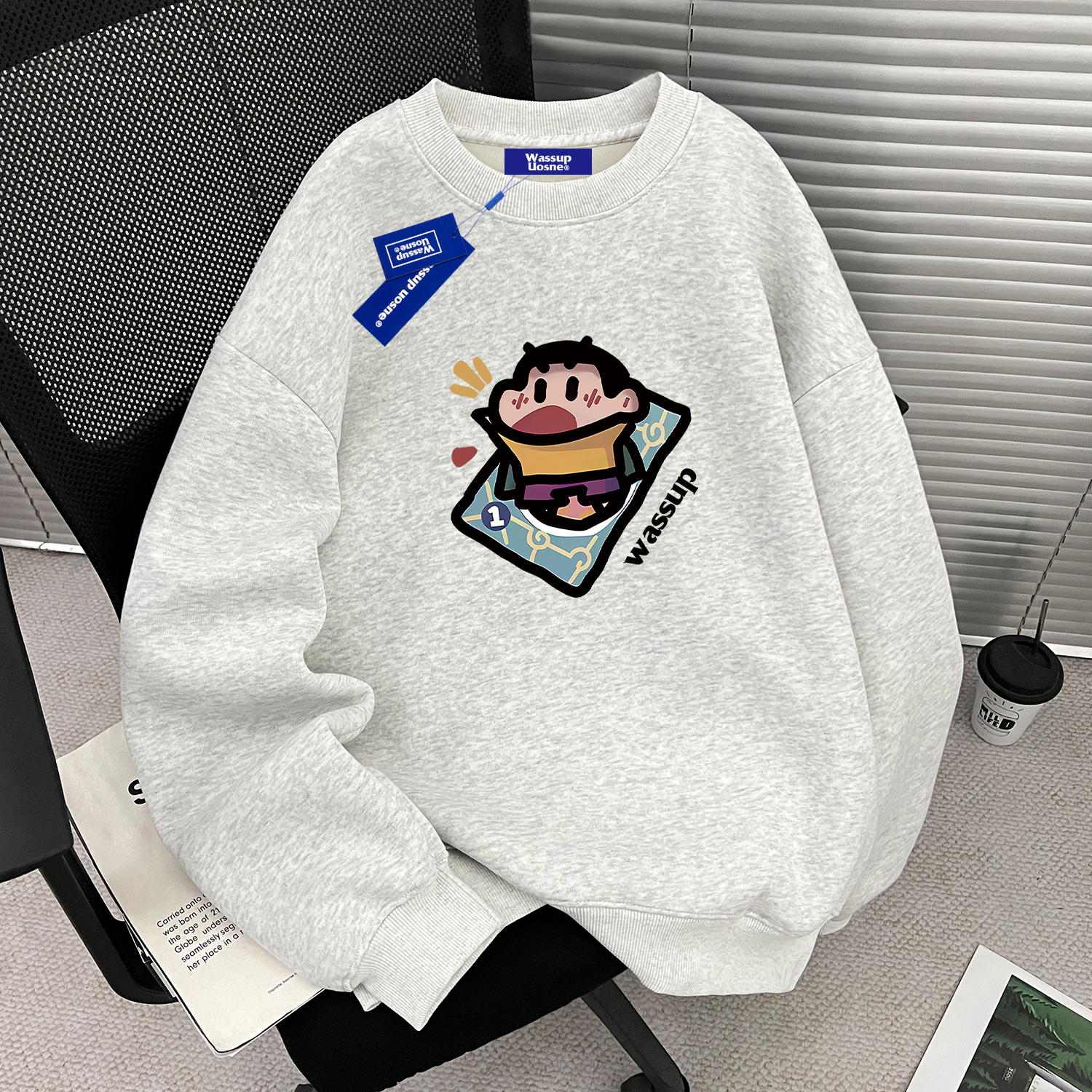 【官方正品】WASSUP重磅圆领上衣