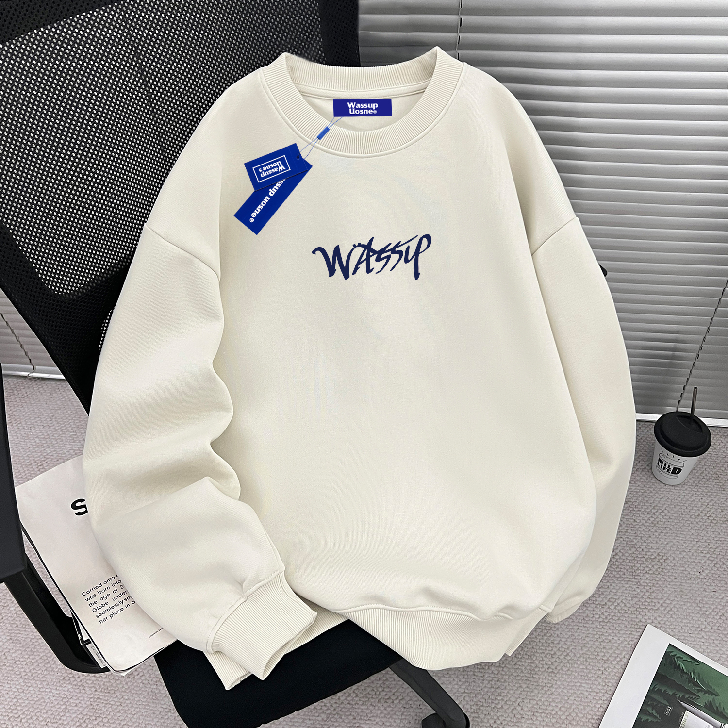 【官方正品】WASSUP重磅圆领卫衣