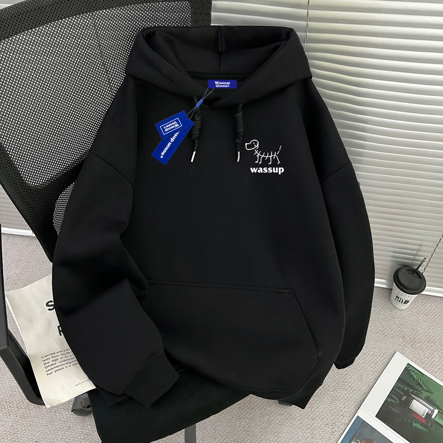 【官方正品】WASSUP重磅连帽卫衣