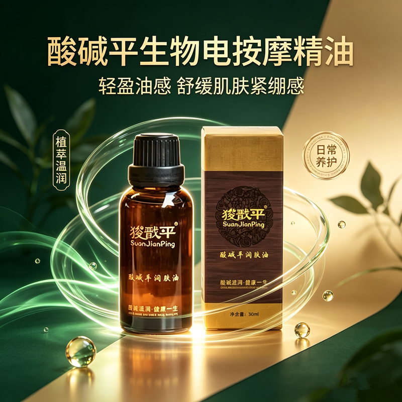 华林酸碱平生物电按摩精油润肤油