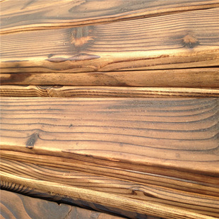 扣板木方拉丝树纹板材樟子松松木碳化刨光木板材花纹护墙板自然