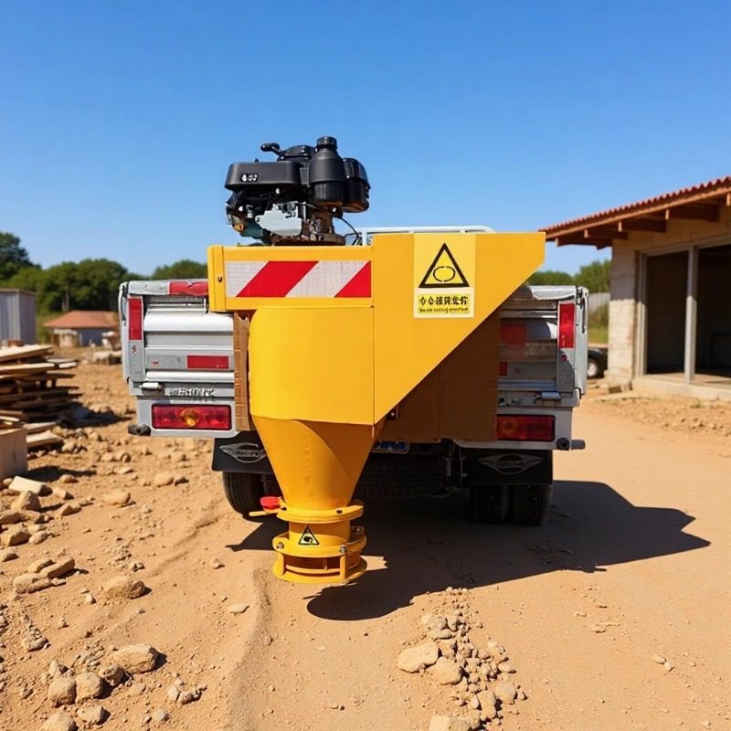 汽油动力后挂式融雪撒布机 冰雪路面市政路面撒盐机 工业盐喷洒机,搬运/仓储/物流设备,输送机,淘宝优惠券,粉丝福利购,淘宝优惠卷