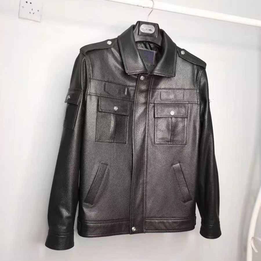 2025秋季新款加绒皮衣外套男士机车服秋冬装防寒短款保暖皮夹克男