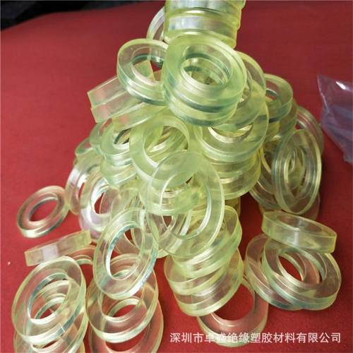 聚氨酯垫片牛筋平垫PU沉头孔通孔减震耐磨优力胶缓冲垫阻尼块垫圈