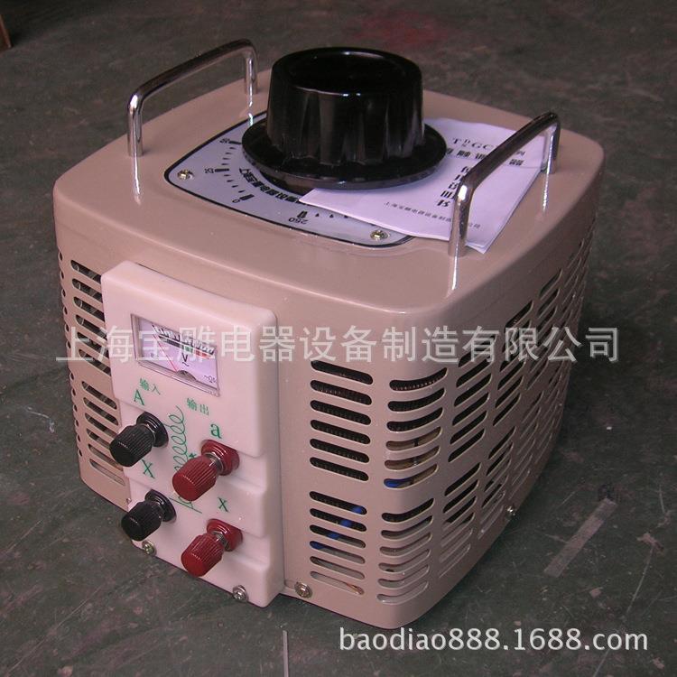 直销220V全铜TDGC2-5kva单相接触式调压器220v单相调压器0-250v