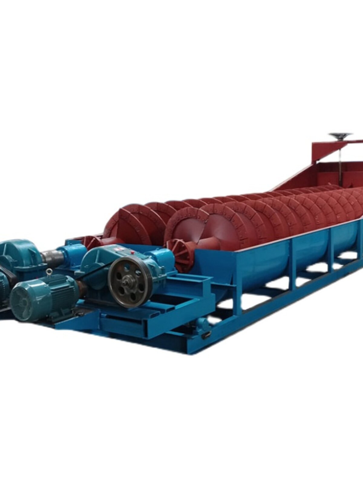 定制双螺旋洗沙机洗石机泥石分离脱泥蛟龙槽式洗矿机轮斗洗砂机设