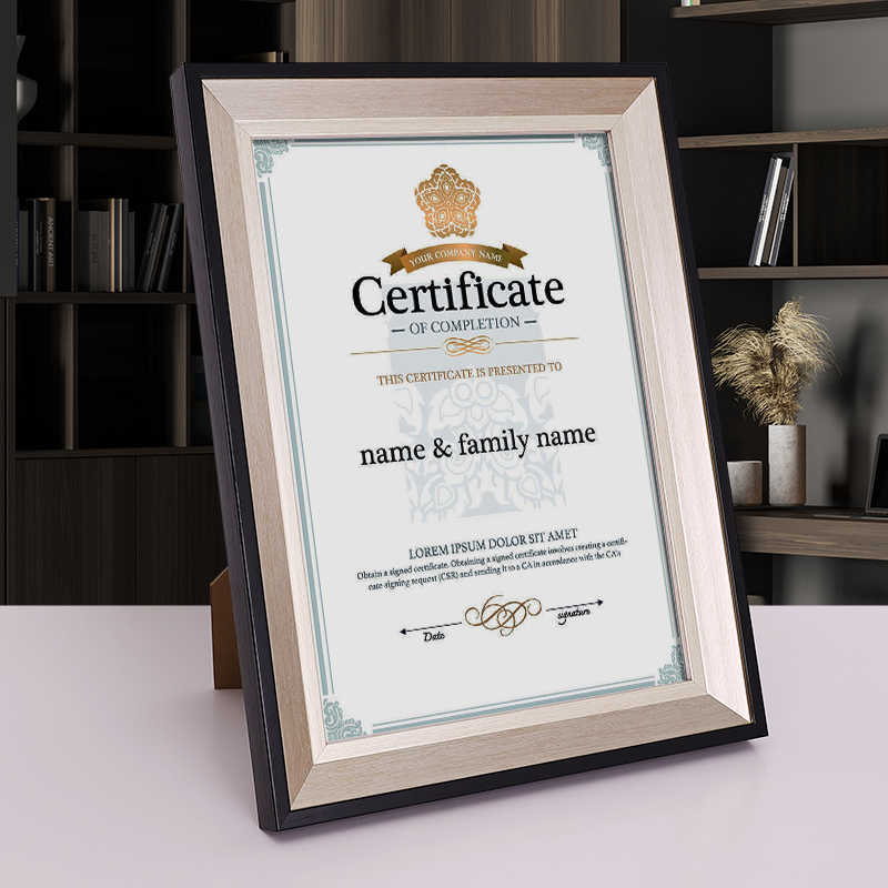 企业必备专利证书裱框高端大气