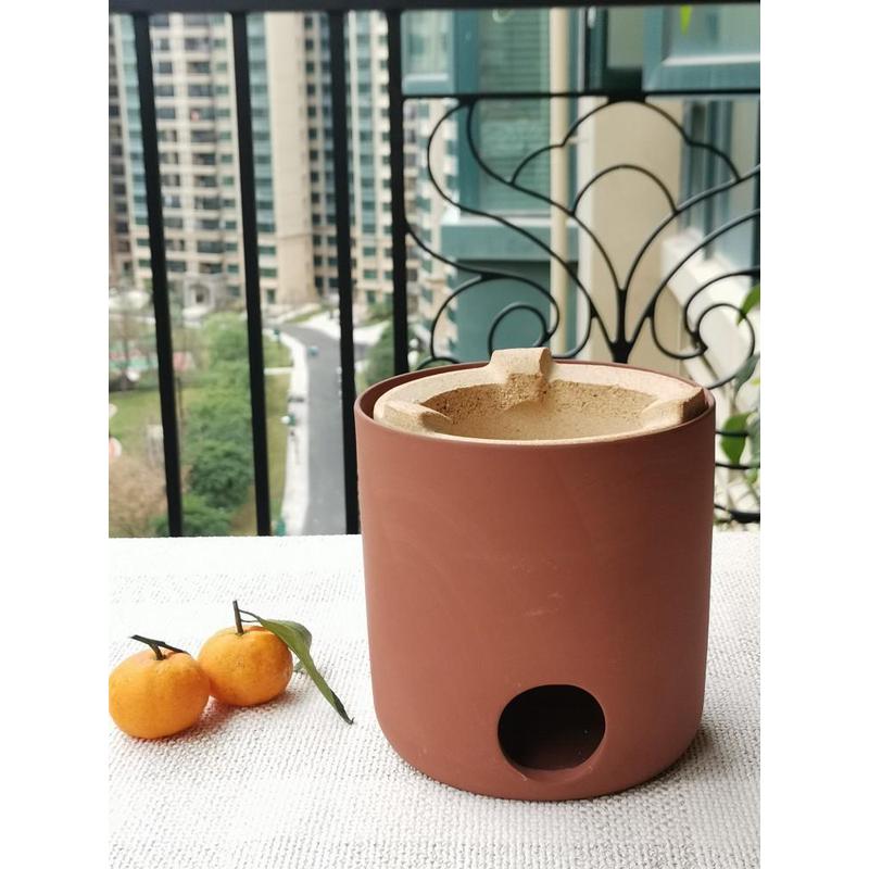 S588潮州红泥炉火炭炉煮茶炉围炉煮茶壶炉套粗陶罐罐茶壶炉炭电两