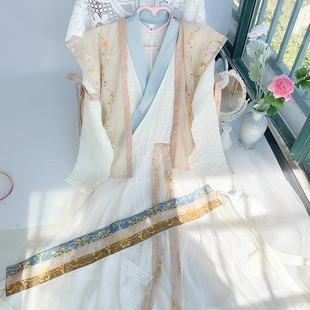 原创汉服宋制改良赵灵儿同款汉服汉元素日常古装小个子连衣裙cos