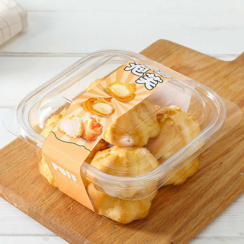 流心泡芙打包盒子防雾