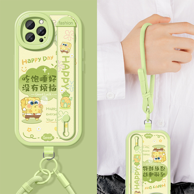 适用苹果手绳垫片支架手机壳好看
