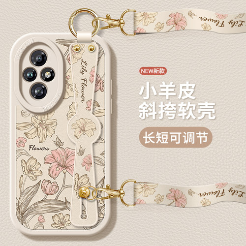 适用挂绳支架防摔荣耀400手机壳
