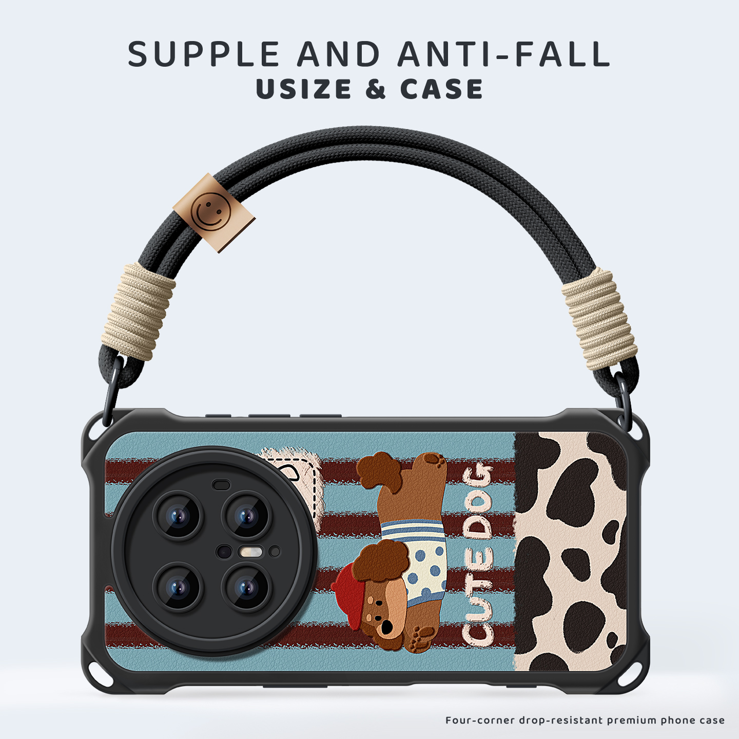 适用华为mate70手机壳带手绳秋冬