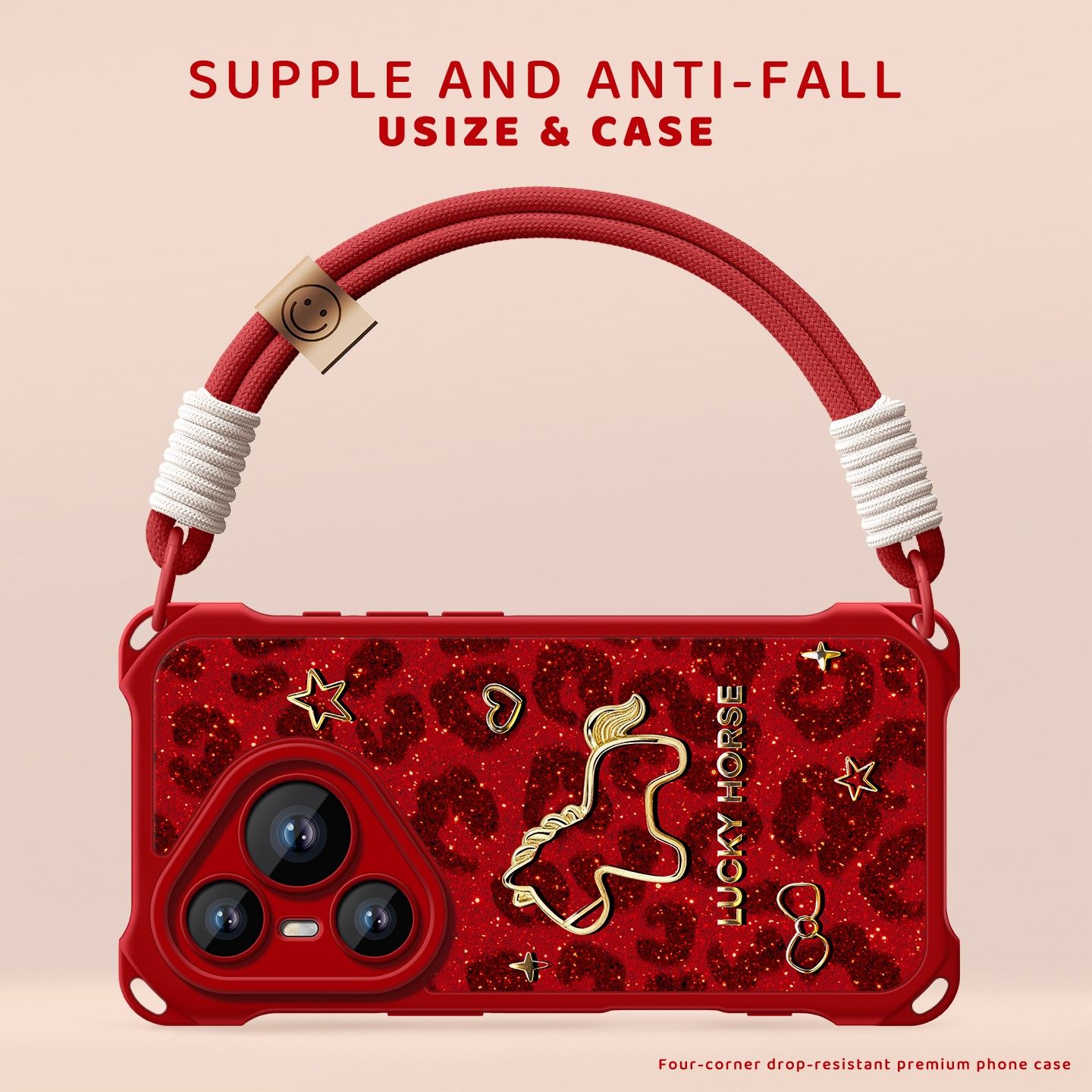 适用华为pura80pro马年手机壳新款pura70pro+四角防摔80ultra腕带挂绳p70pro红色豹纹小马保护套80pro+挂绳,3C数码配件,手机保护套/壳,淘宝优惠券,粉丝福利购,淘宝优惠卷