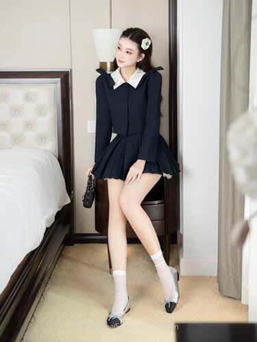 Sohyna·bijou正品越南代购设计师品牌轻奢定制秋季新款套装