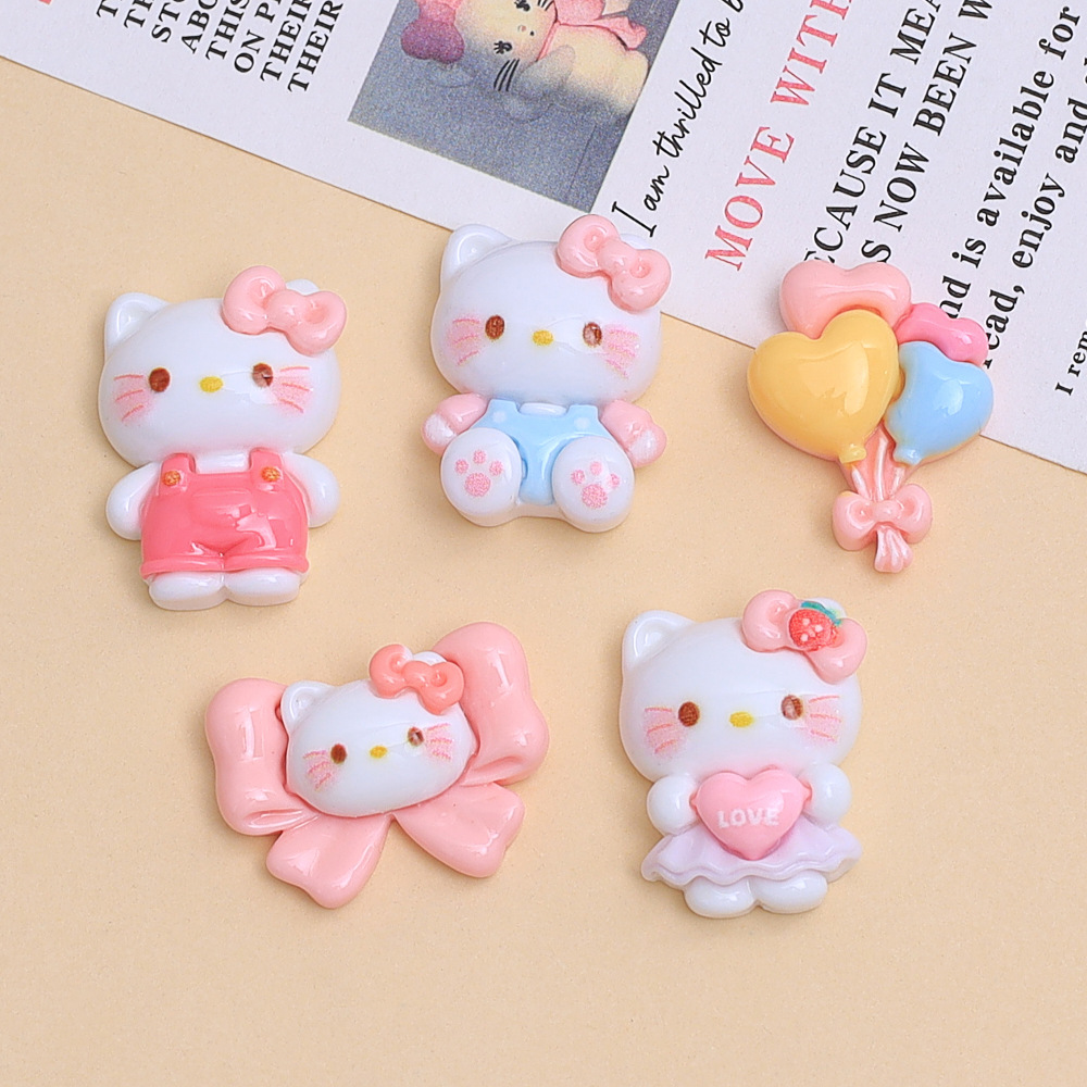 卡通气球爱心kitty3D立体水杯贴