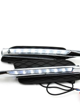 For 07-10 X5 E70 Front Bumper LED Fog Daytime Running Lights