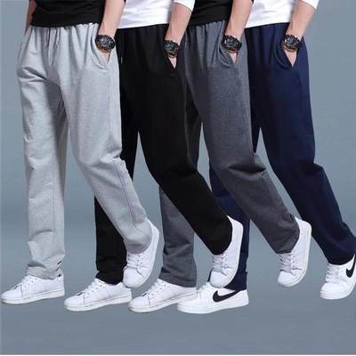 pants men plus size for Male Trousers Slim fit Fat jogging