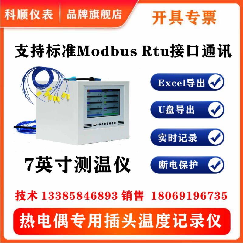 手提温度测试仪科顺仪表插头式