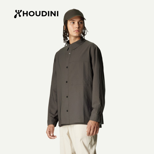 HOUDINI男凉感防晒休闲长袖衬衫
