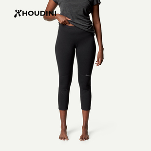 女保暖抓绒弹力七分打底裤 HOUDINI胡丁尼Drop 魔术裤 Power Knee