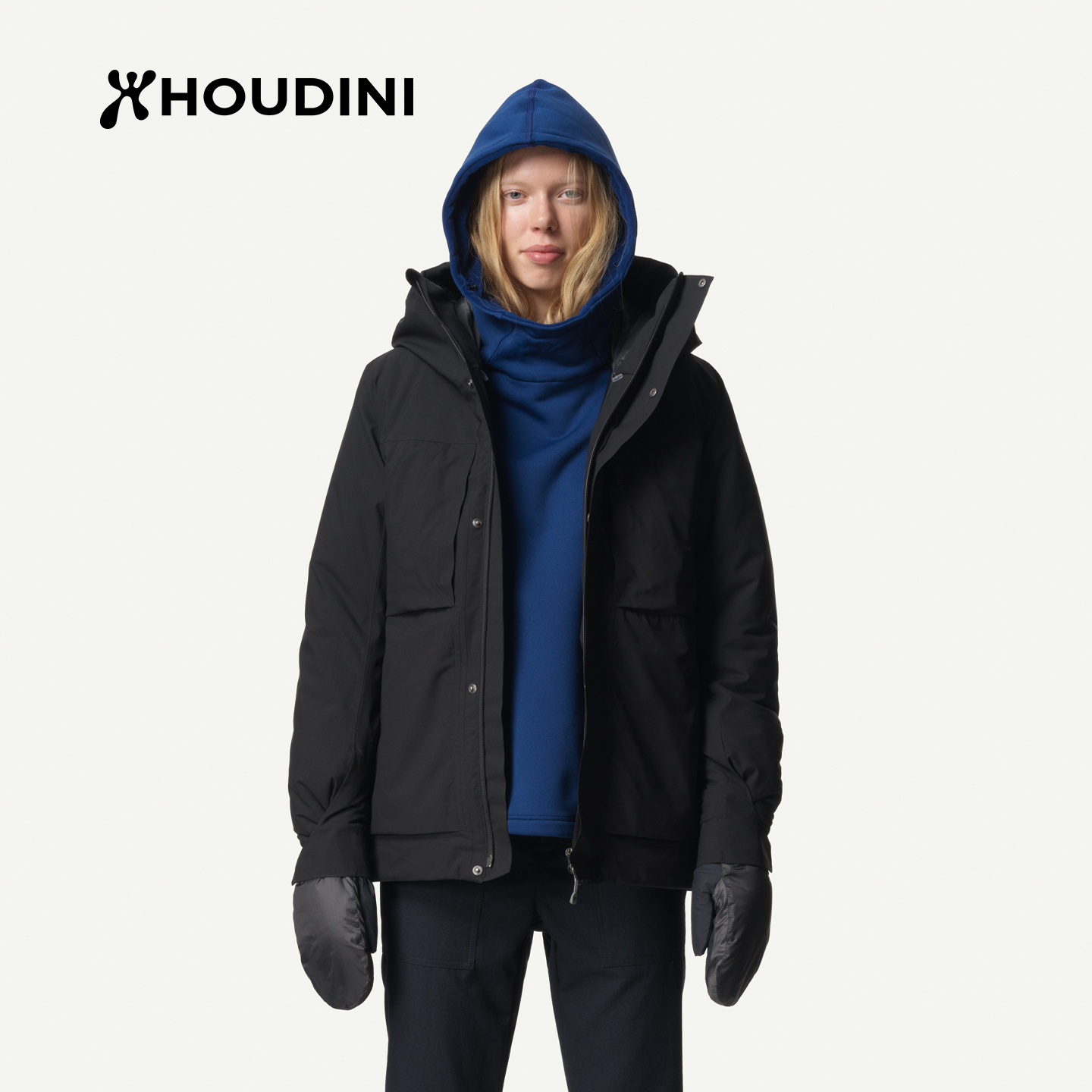 胡丁尼冬户外女保暖P棉棉服