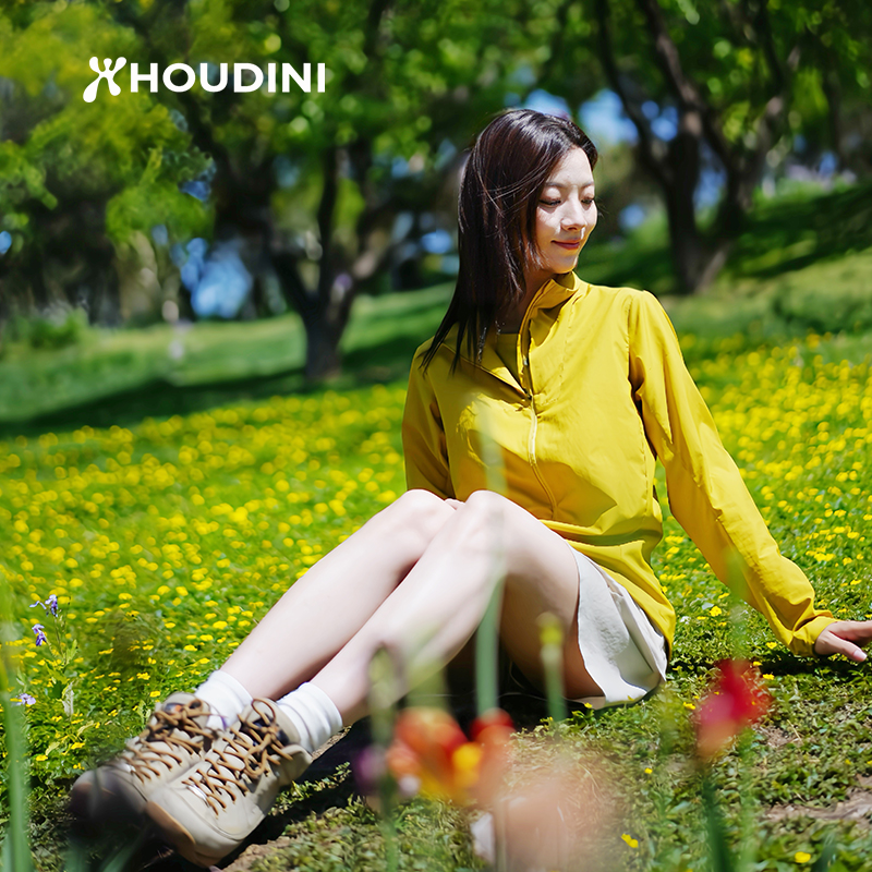 HOUDINI胡丁尼Pace Wind风速女户外春夏轻薄防晒防风外套夹克